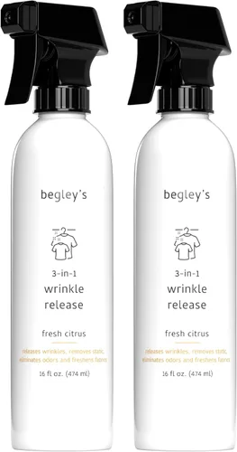 Miniatura 9 de Begley's Removedor de arrugas 3 en 1, liberación rápida de arrugas, removedor de adherencia estática, eliminador de olores y aerosol refrescante