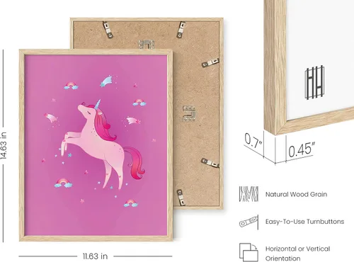 Miniatura 3 de Haus and Hues - Impresiones artísticas de unicornio, juego de 4 pinturas para decoración de pared y pop, póster para habitaciones de adolescentes