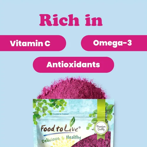 Miniatura 6 de Food to Live Polvo de fruta del dragón rojo, 12 onzas – Pitaya liofilizado, superalimento vegano, fruta de dragón deshidratada es rica en vitaminas