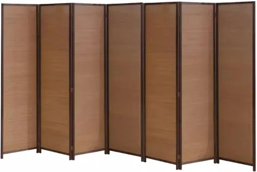 Miniatura 12 de 3 4 5 6 7 8 Panels Room Separator Freestanding Wall Divider for Office/Bedroom/Hotel, Foldable Room Divider Partition Privacy Screen, Wood