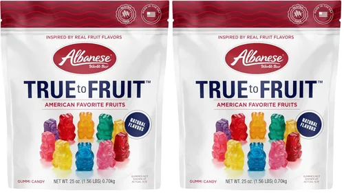Miniatura 10 de Albanese Ultimate 8 Flavor Gummi Bears, ositos de goma de 8 sabores, 2.5 oz, 12
