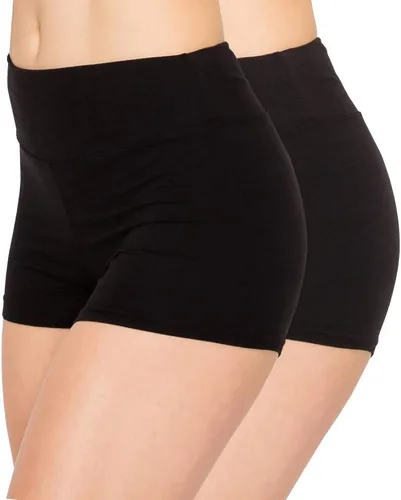 ALWAYS - Pantalones cortos deportivos para mujer, suaves, de color liso, calidad prémium, elásticos ideales para yoga, entrenamiento, animadoras,