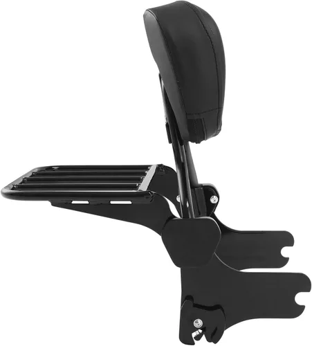 Miniatura 8 de TCMT Barra de equipaje Sissy Bar negro con kit de herramientas de acoplamiento para Harley Touring Road Glide Road King FLHT FLHT FLHX FLTR