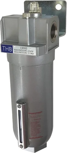 Miniatura 3 de Lubricador de grado industrial para herramientas neumáticas de aire lubricado con aire comprimido, cuenco de metal con mira visible, 225 PSI MAX