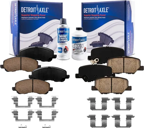 Miniatura 39 de Detroit Axle - Pastillas de Freno Delantero para Mercedes- Benz C230 C250 C300 SLK250, Pastillas de Freno Cerámica w/Reemplazo de Hardware