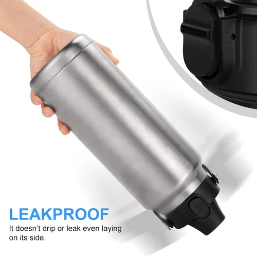 Miniatura 4 de EIPOSAU Spout Lid for YETI Rambler Bottle, BPA Free, Ideal Chug Cap for YETI, Fits 18 26 36 64 oz Bottles, Replacement Lids with Push Button & Lock