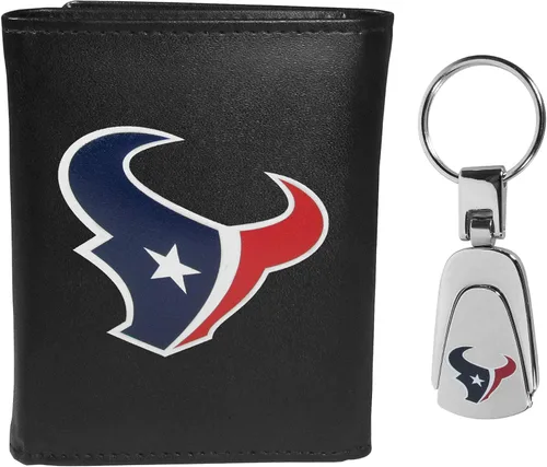 Miniatura 8 de Siskiyou Sports NFL unisex Tri-fold Wallet & Steel Key Chain