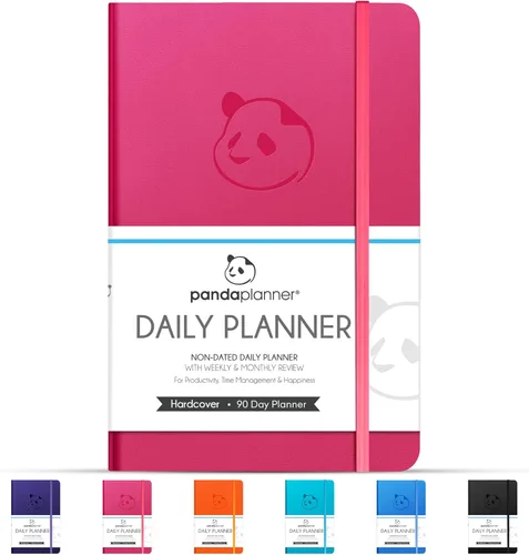Miniatura 15 de Panda Planner - Agenda diaria 2023, organizador de 90 días para objetivos, gratitud y concentración, agenda semanal y mensual, agenda sin fecha