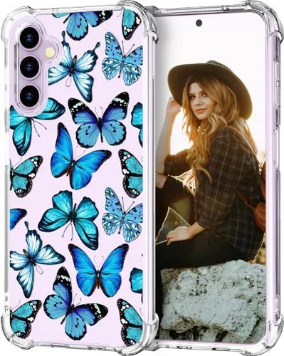 Miniatura 50 de Hungo Funda compatible con Samsung Galaxy S23 con diseño floral y bonito diseño transparente, femenino para mujeres y niñas, con hermoso clavel