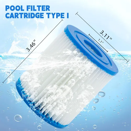 Miniatura 3 de Filtro de piscina tipo I, cartuchos de filtro para tamaño 1, cartucho de filtro de tamaño I para piscinas, cartucho de filtro de bomba de 330 6