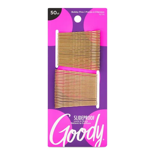 Miniatura 7 de Goody Pasadores Bobby XXL SlideProof de 16 unidades, color negro, cómodos horquillas para peinar, bloqueo en su lugar, accesorios de peinado sin