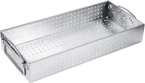Bandeja organizadora de cajones de cubiertos de malla – Organizador de cajones de utensilios de cocina de acero inoxidable 304/bandeja de cubiertos