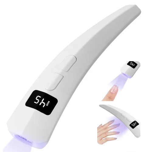 Miniatura 9 de SAVILAND Lámpara LED UV para uñas: Mini luz UV de 36 W para uñas de gel con soporte para cepillo de uñas, lámpara de uñas de gel y luz de curación