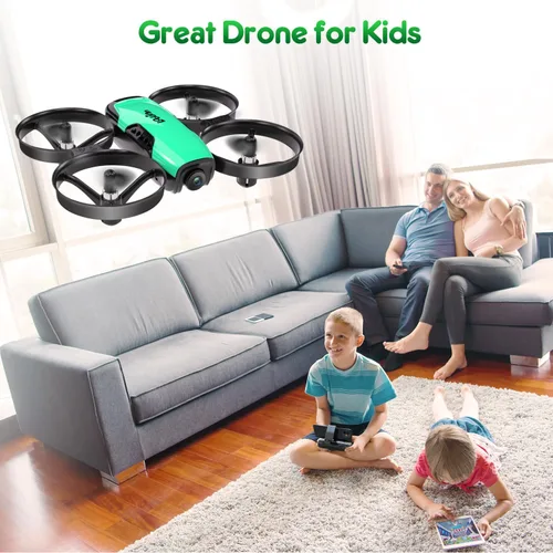Miniatura 7 de Loolinn Dron para niños de 8 años o más, regalo con cámara, mini dron, cuadricóptero con control remoto con cámara ajustable de 90°, seguro