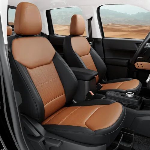 Miniatura 8 de Fundas de asiento delantero para Ford Maverick, 2 unidades, XL XLT, Lariat Lobo Tremor 2022 2023 2024 2025 2026, fundas de asiento de automóvil