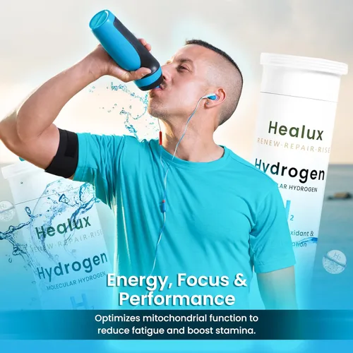 Miniatura 7 de Tabletas de agua de hidrógeno de 12 PPM – Tabletas moleculares de H₂ con magnesio H2 TAB Soporte antioxidante para energía, salud celular