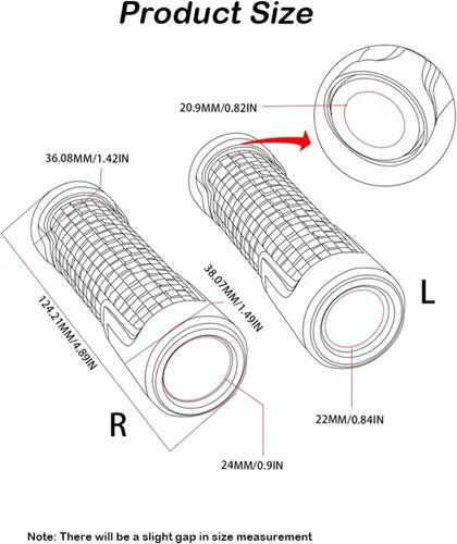 Miniatura 2 de Motorcycle Handlebar Grips for Yamaha YZF R1 R6 FZ8 Mt03 MT-01 Fzs600 XJR400 FZ400 FZ6 Xv1900a Ys250 XJ6 Motorcycle Aluminum Handlebar Grips Handle