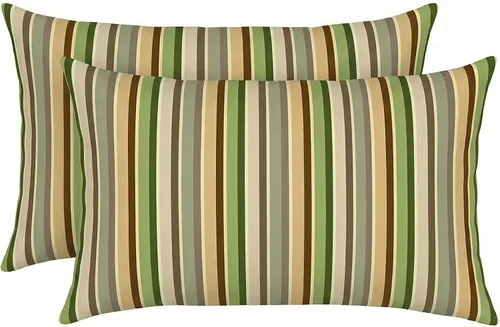 Miniatura 103 de RSH DECOR: Sunbrella - Juego de 4 almohadas lumbares, 20 x 12 pulgadas, tela de rendimiento resistente al agua y a la decoloración, fundas