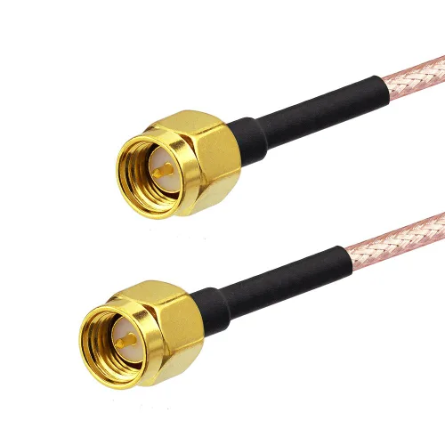 Miniatura 2 de Bingfu SMA macho a SMA macho RG316 Cable de puente coaxial 3.3 ft 3 pies para LNA de bajo ruido RTL SDR Dongle ADS-B receptor VNA analizador de red