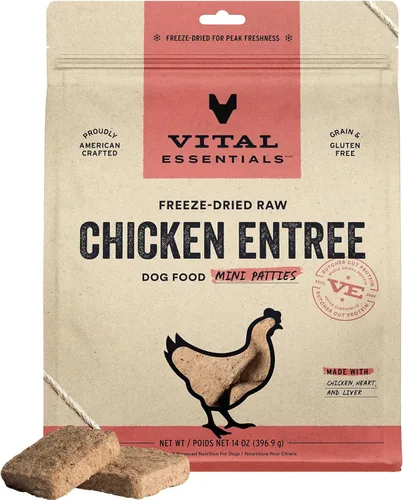 Miniatura 10 de Vital Essentials Alimento crudo liofilizado para perros, mini empanadas de conejo, 14 onzas