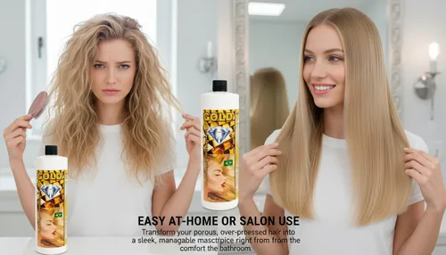 Miniatura 6 de KERA FRUIT Cirugia Capilar Gold Diamond Keratin Treatment 16oz Incluye champú, fórmula dorada