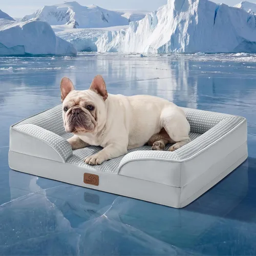 Miniatura 108 de Bedsure Cama ortopédica XL para perros extragrandes, cama lavable para perros y gatos, impermeable, cómodo sofá para perros con funda extraíble