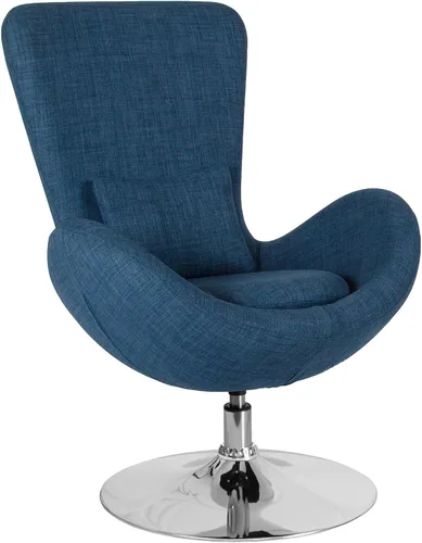 Miniatura 25 de Flash Furniture Egg Series Grey LeatherSoft Silla de recepción lateral Gris Leathersoft
