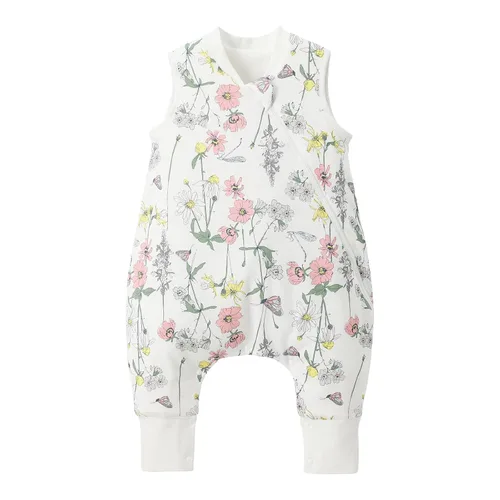 Miniatura 15 de Duomiaomiao Paquete de 2 bolsas de dormir TOG para niños de 6 a 12 meses, 100% algodón, ligero, con pies, transpirable, cómoda manta para niños