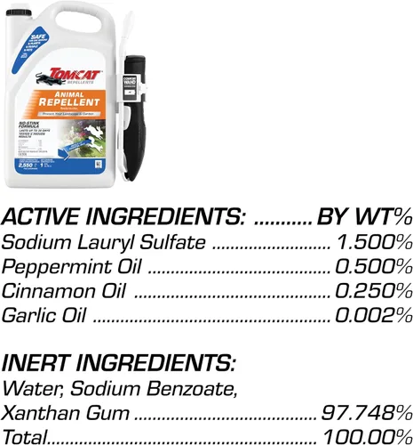 Miniatura 9 de Tomcat Repellents Repelente de Animales, Listo para Usar, Protege Paisajismos y Jardines, Contiene Aceites Esenciales, 1 Galón.