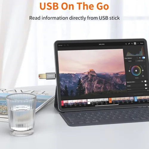 Miniatura 3 de Adaptador USB C a USB [paquete de 2], adaptador OTG Thunderbolt 3 a USB 3.0 compatible con MacBook Pro, Chromebook, Pixelbook, Microsoft Surface Go