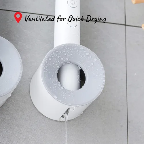 Miniatura 4 de Soporte para cepillo de dientes eléctrico, montado en la pared para ducha que ahorra espacio, organizador de almacenamiento de baño para niños, Gris