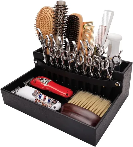Miniatura 12 de Caja de almacenamiento de peluquería, soporte para herramientas de peluquería, caja de almacenamiento grande desmontable multifuncional, soporte