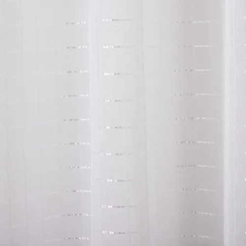 Miniatura 3 de Estate View™ Cambridge - Par de paneles de cortinas semitransparentes con bolsillo para barra, 38 x 84 pulgadas, color blanco