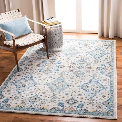 Miniatura 23 de SAFAVIEH Evoke Collection EVK224G - Alfombra decorativa bohemia y oriental que no desprende pelusa, para sala de estar y dormitorio, 2 pies 2