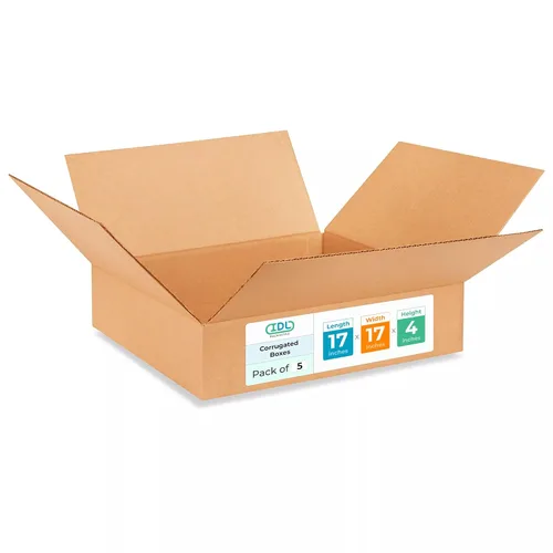 Miniatura 150 de IDL Packaging Paquete de 5 cajas de envío altas de 8 x 8 x 48 pulgadas, extra resistentes de 200 libras frente a caja regular, cajas de mudanza