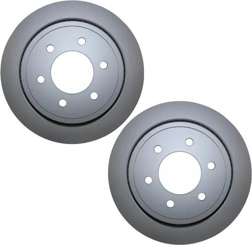 Juego de 2 rotores de disco de freno de hierro fundido G3000 con revestimiento trasero ventilado de 13.701 in y 6 lengüetas para Ford F-150 FX2 FX4