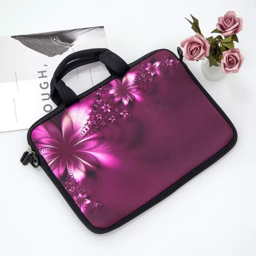 Miniatura 7 de RICHEN - Bolso cruzado con asa para laptops, iPads, libros electrónicos y tabletas infantiles, con bolsillo Flores