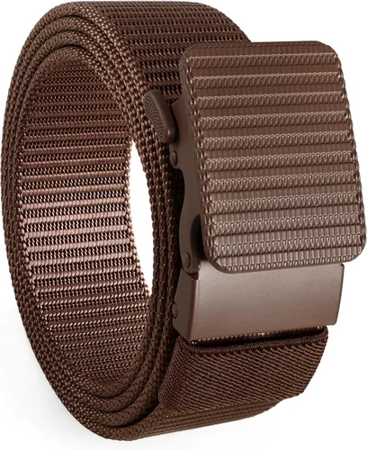 Miniatura 17 de SUOSDEY Cinturones de nylon para hombres Cinturón táctico militar de la web hebilla de metal resistente 1.5 pulgadas A-Negro