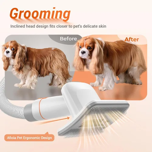 Miniatura 5 de Afloia Accesorio de Aspiradora con Cepillo para Perros - Herramienta de Aseo para Mascotas para Perros y Gatos (Aspiradora No Incluida), Compatible