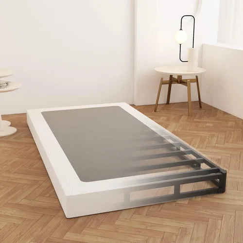 Miniatura 17 de Maenizi Somier de 9 pulgadas para cama Queen, base de cama de metal resistente con funda de tela, base de colchón, fácil montaje, sin ruido