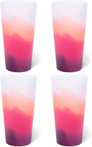 Miniatura 68 de Silipint Vaso de pinta de silicona de 16 oz – Vaso reutilizable irrompible sin BPA de silicona – Apto para lavavajillas, microondas y congelador