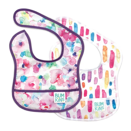 Miniatura 15 de Bumkins Baberos, para bebé niña o niño, bebé de 3 a 9 meses, esencial imprescindible para comer, alimentar, suministros de destete para bebés, tela