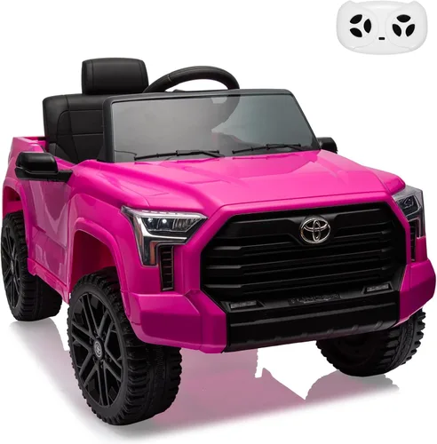Miniatura 9 de Camión de Juguete, Toyota Tundra con Licencia de 12V Camión de Juguete con Control Remoto, Auto Eléctrico a Batería con Ruedas Resistentes al