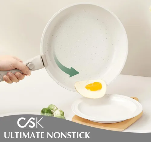 Miniatura 2 de KOCH SYSTEME CS Juego de 17 ollas y sartenes, juego de utensilios de cocina antiadherentes, mango desmontable, juegos de utensilios de cocina
