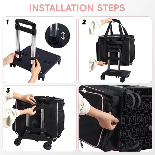 Miniatura 7 de Bolsa de mano para profesores con ruedas 2025 con compartimento para laptop de 17.3 pulgadas