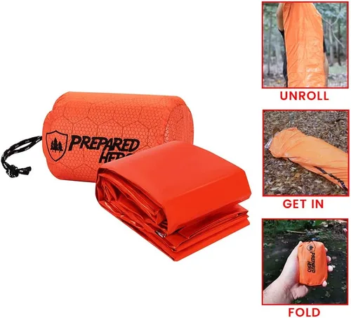 Miniatura 3 de Bolsa de supervivencia Hero de Prepared Hero – 1 paquete – Herramienta de supervivencia de emergencia héroe bolsa de supervivencia para camping