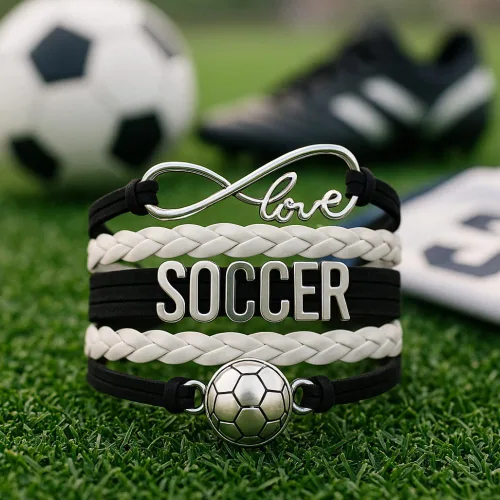 Miniatura 13 de Sportybella - Pulsera de fútbol ajustable, regalo para jugadores