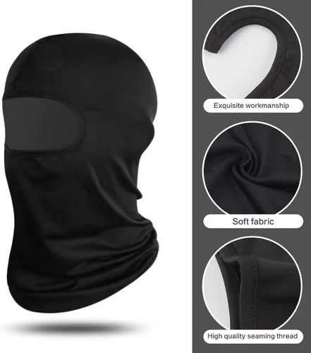 Miniatura 3 de SUNLAND Pasamontañas - Mascarilla facial para motocicleta, ciclismo, esquí, bandana para senderismo, patineta y cabeza, paquete de 3