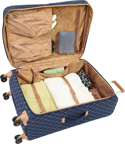 Miniatura 2 de LONDON FOG Queensbury Softside Spinner Equipaje, marino, Queensbury Softside - Maleta giratoria