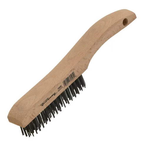 Forney - Cepillo de alambre para rascar 70505, de acero al carbono con mango y base de madera, de 10-1/4 pulgadas por .014 pulgadas